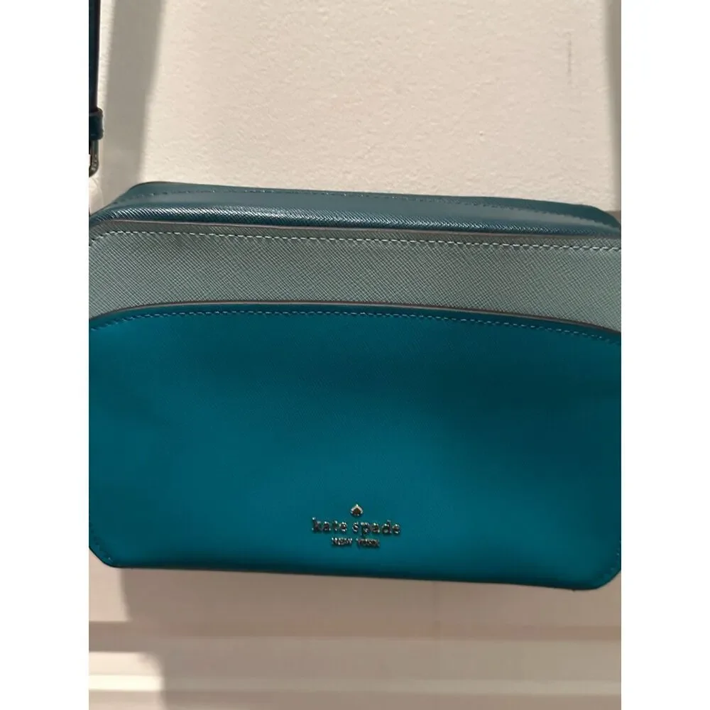 NEW Kate Spade New York Lauryn Color-block  Camera Women Crossbody Bag